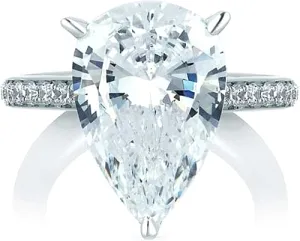 A.Jaffe Pave Diamond Engagement Ring