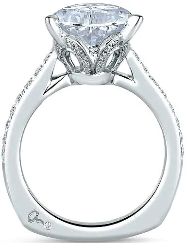 A.Jaffe Pave Diamond Engagement Ring