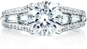 A.Jaffe Triple Row Diamond Engagement Ring