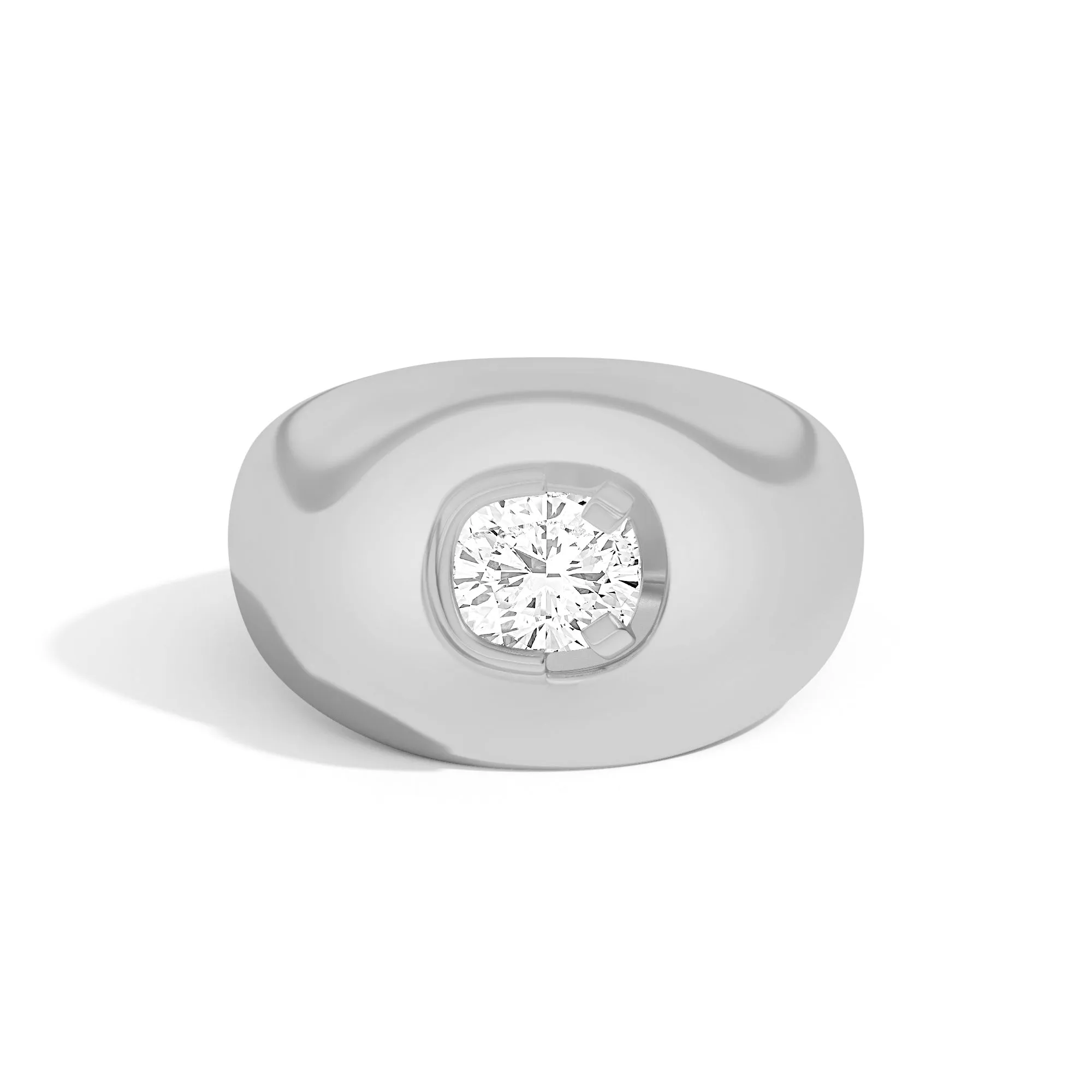 Ando Cushion Negative Space Bombe Ring