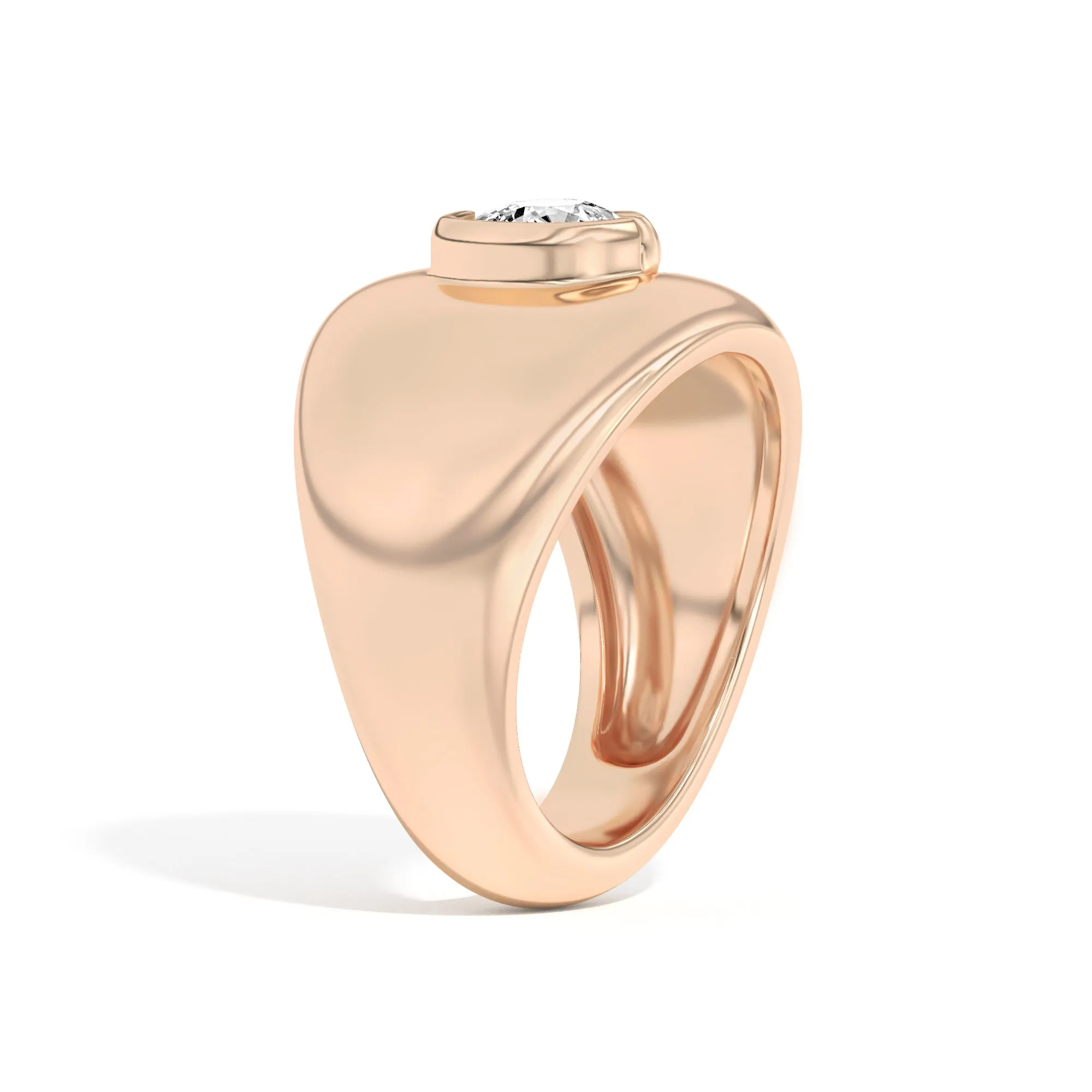 Ando Cushion Negative Space Bombe Ring