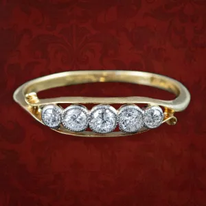 Antique Edwardian Diamond Five Stone Ring 0.36ct Total