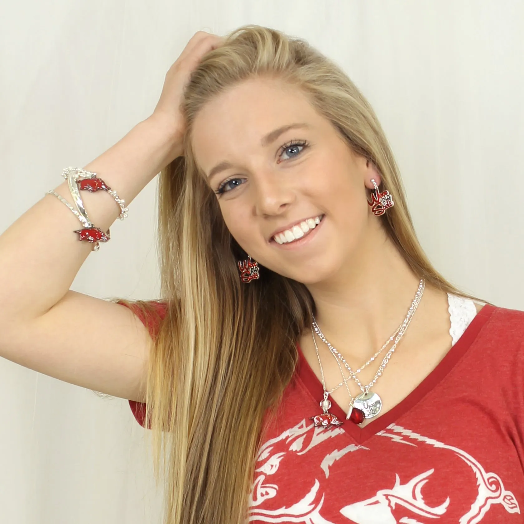 Arkansas Logo Bangle Bracelets