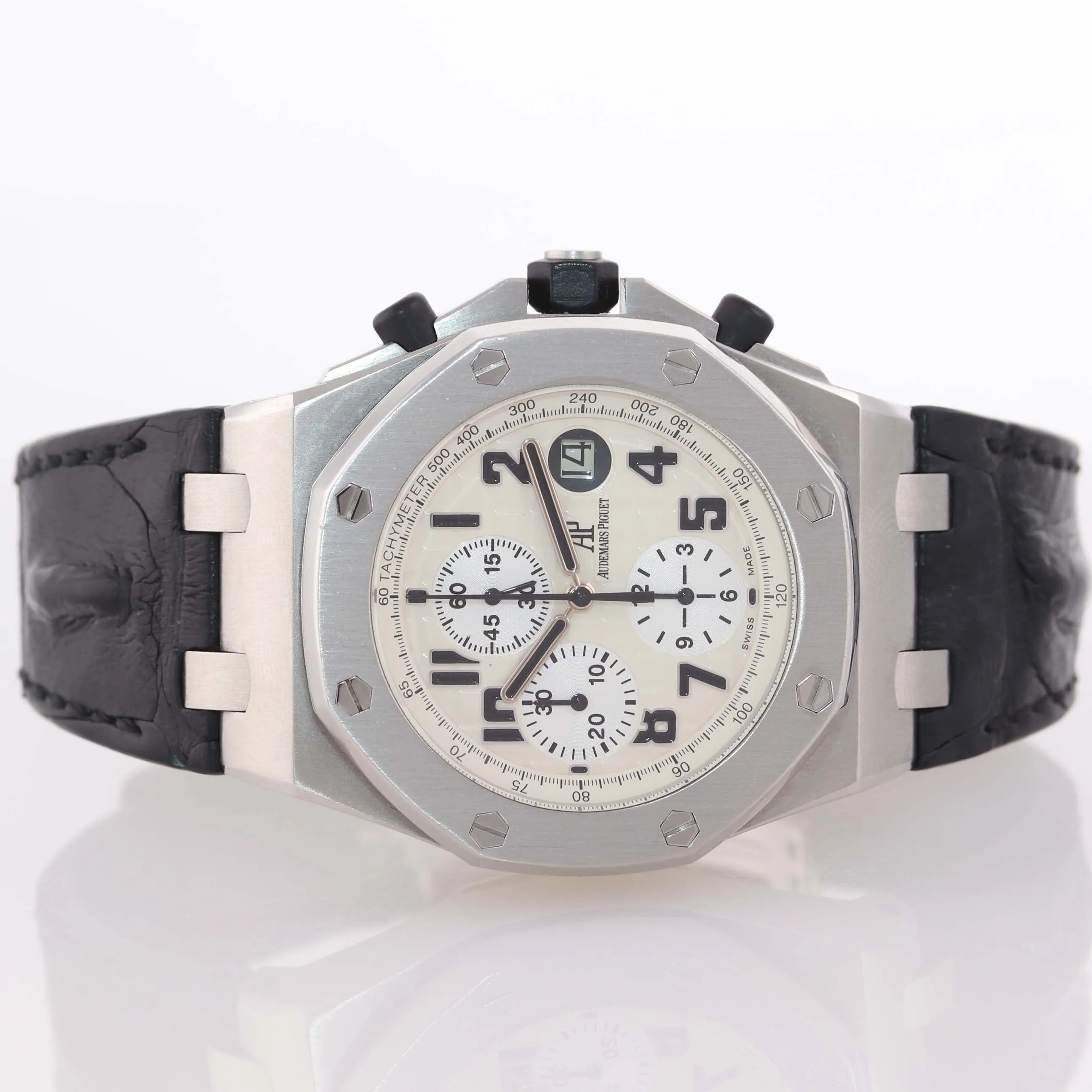 Audemars Piguet Royal Oak Offshore Panda Leather 42mm 26170ST.00 Watch A9