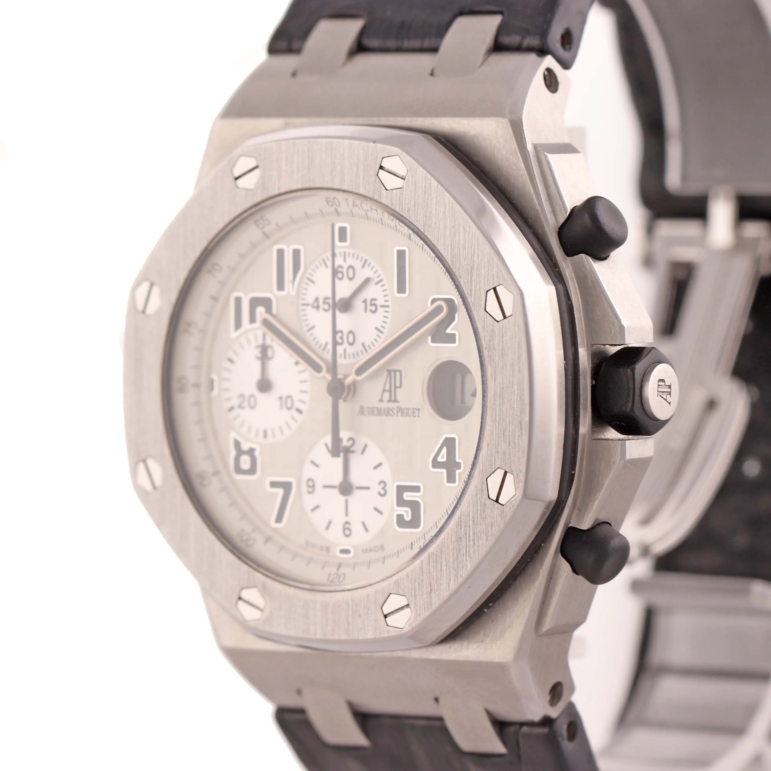 Audemars Piguet Royal Oak Offshore Panda Leather 42mm 26170ST.00 Watch A9