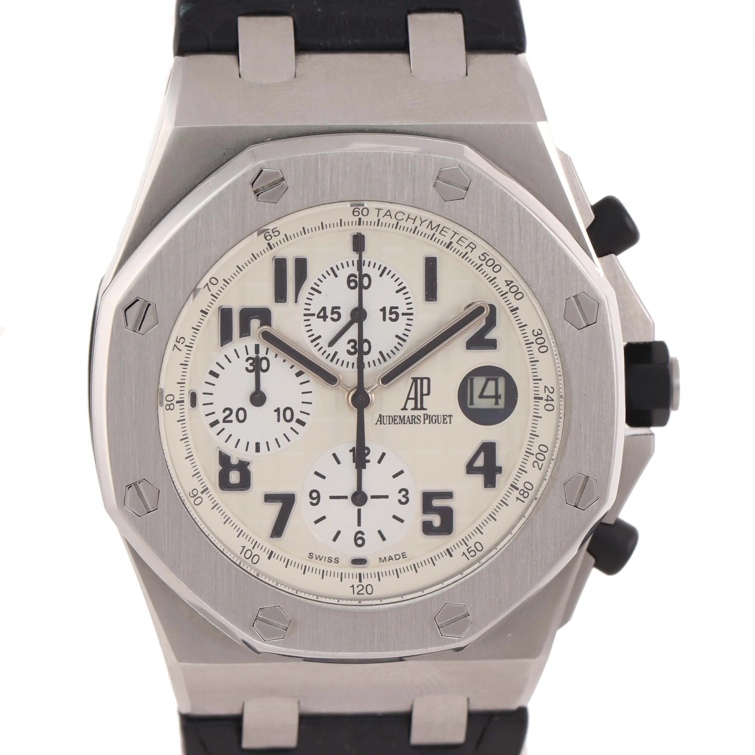 Audemars Piguet Royal Oak Offshore Panda Leather 42mm 26170ST.00 Watch A9