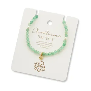AVENTURINE & PEARL PROSPERITY BRACELET