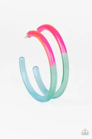 Awesome Aura Multi Paparazzi Earrings