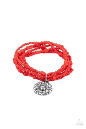 Badlands Botany Red Paparazzi Bracelet