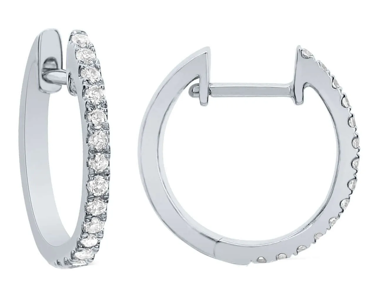 Bandiera Jewellers Diamond Hoop Earrings 0.25ct AER-12654