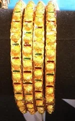Bangle Gold Color Bracelets Size 2*12