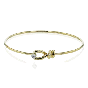 Bangle in 18k Gold with Diamonds