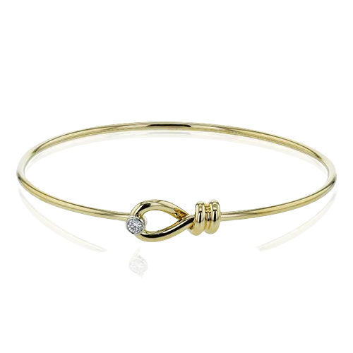 Bangle in 18k Gold with Diamonds