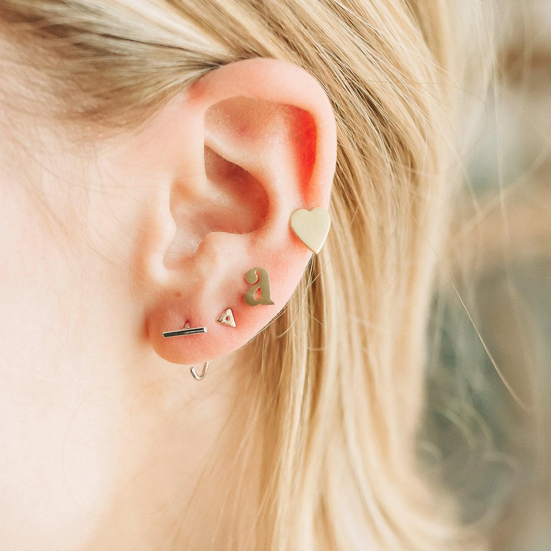 Bar Hoop Earrings