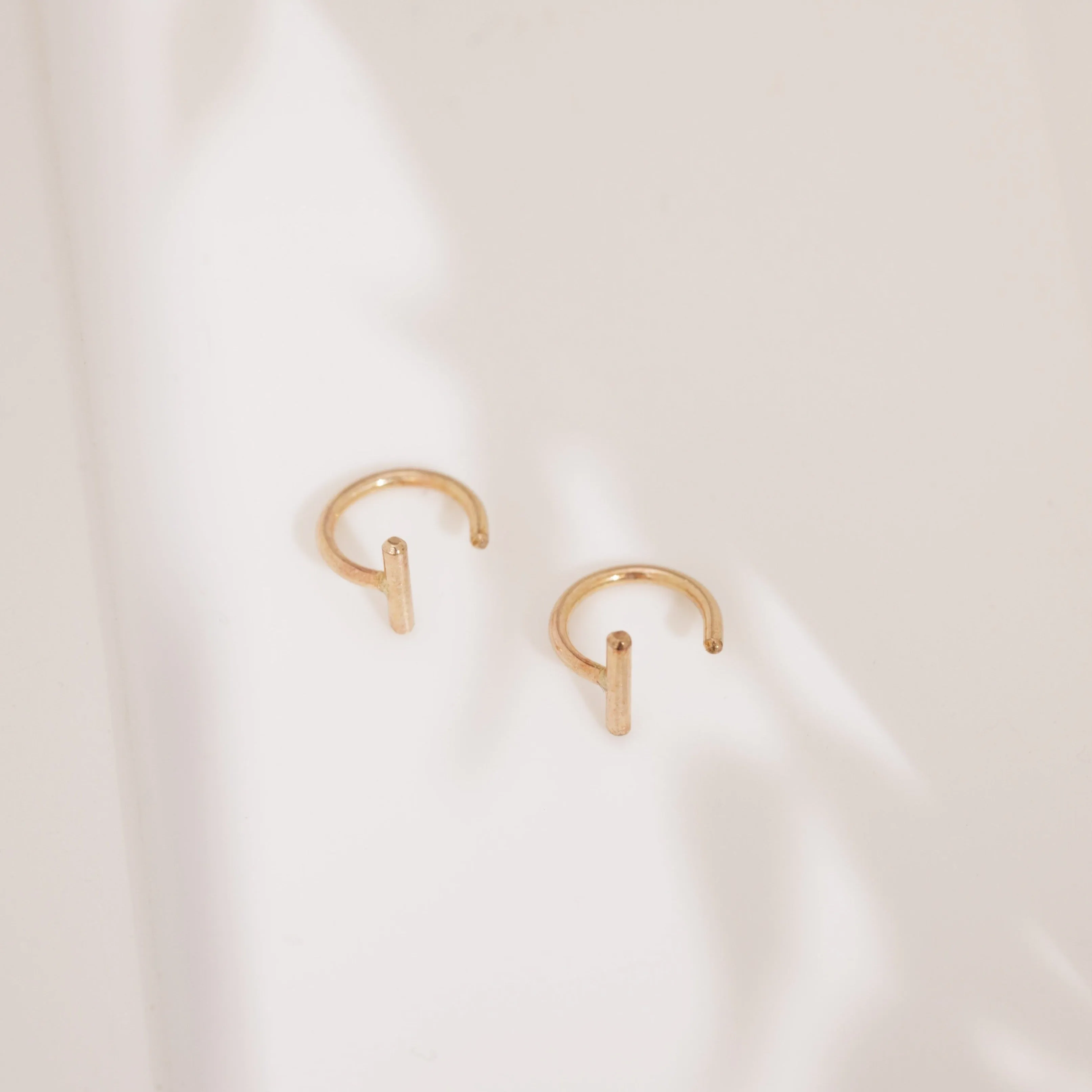 Bar Hoop Earrings