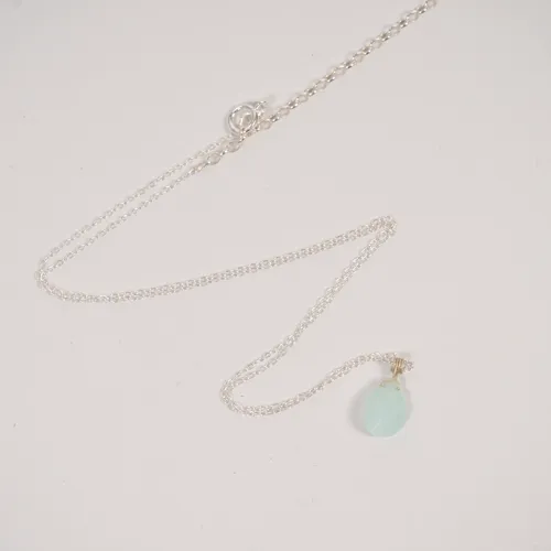 Barely There Gems Chalcedony Sterling Silver Necklace