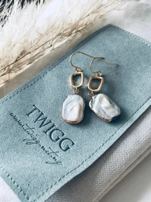 Baroque Pearl Drop Earrings