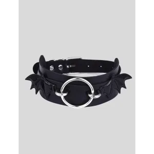 Bat Wing Choker for Y2K Style with Punk Rock and Gothic Flair