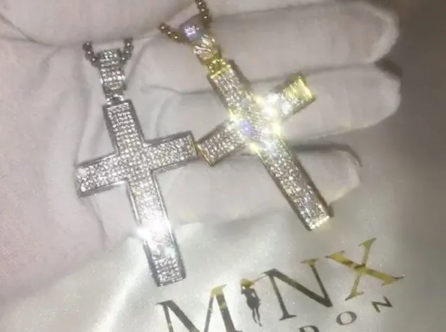 Big Cross Pendant | Cross Necklace | Cross necklace for Men | Cross Necklace Women | Cross Pendant and Necklace | Iced Out Cross Pendant