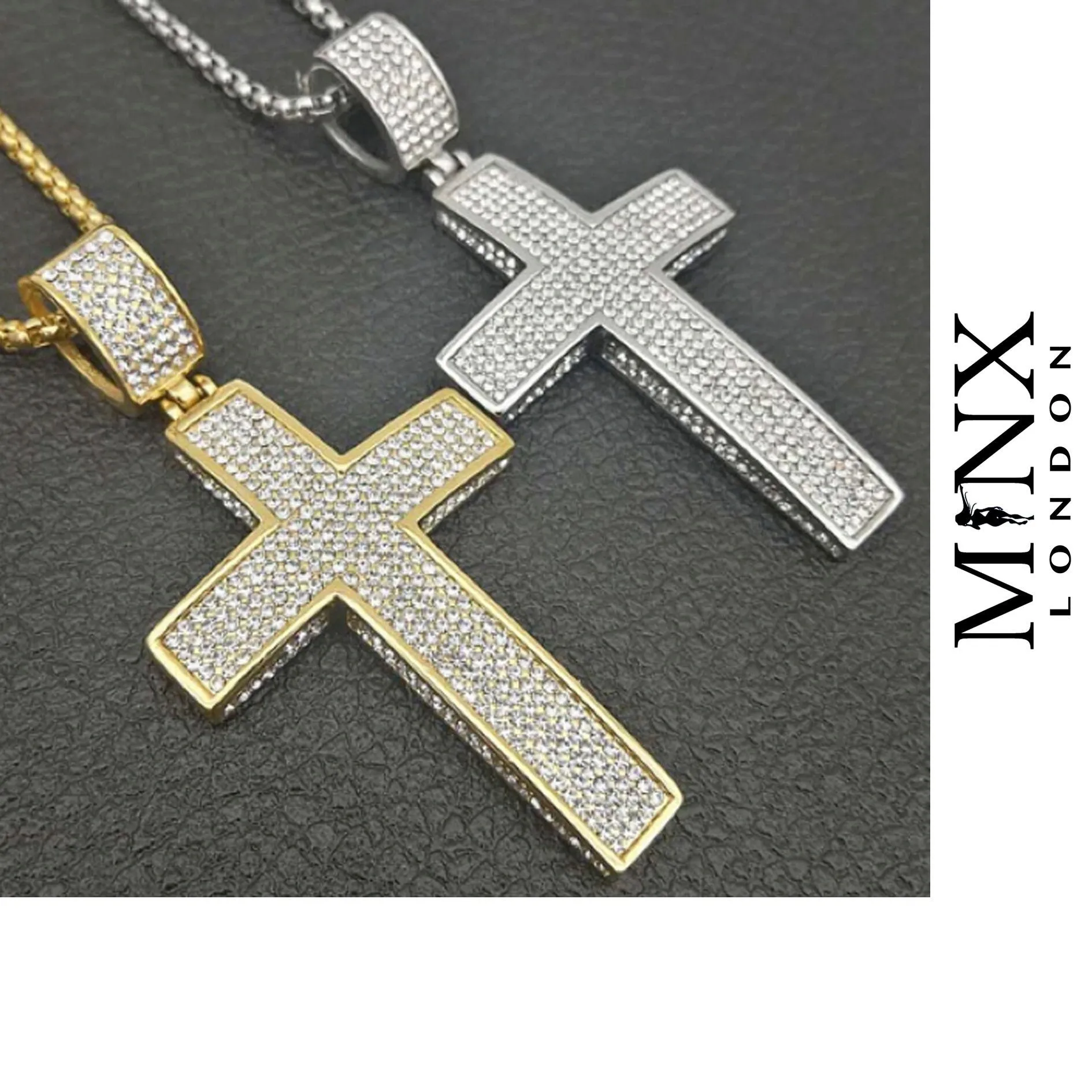Big Cross Pendant | Cross Necklace | Cross necklace for Men | Cross Necklace Women | Cross Pendant and Necklace | Iced Out Cross Pendant