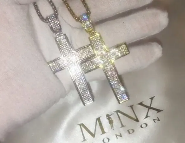 Big Cross Pendant | Cross Necklace | Cross necklace for Men | Cross Necklace Women | Cross Pendant and Necklace | Iced Out Cross Pendant