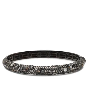 Black and Champagne Diamond Bangle