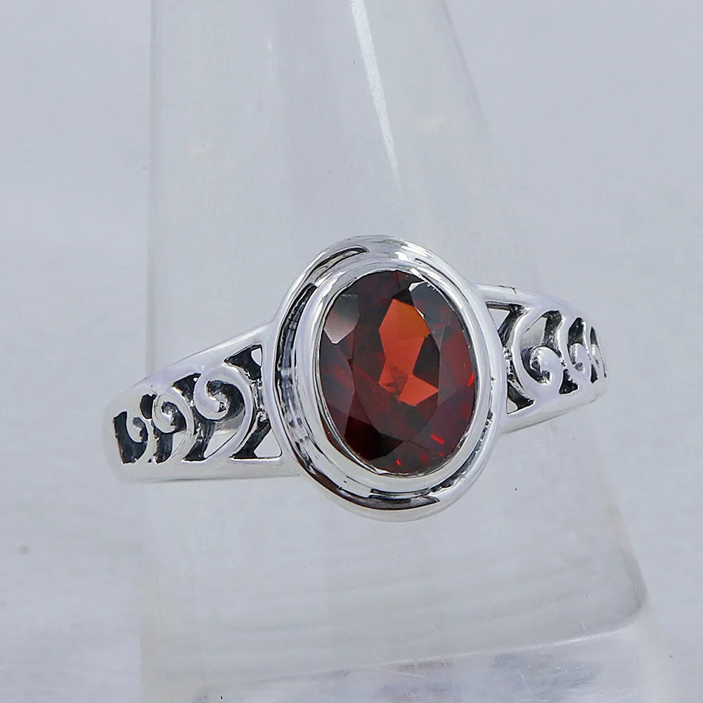 Black Onyx Silver Rings