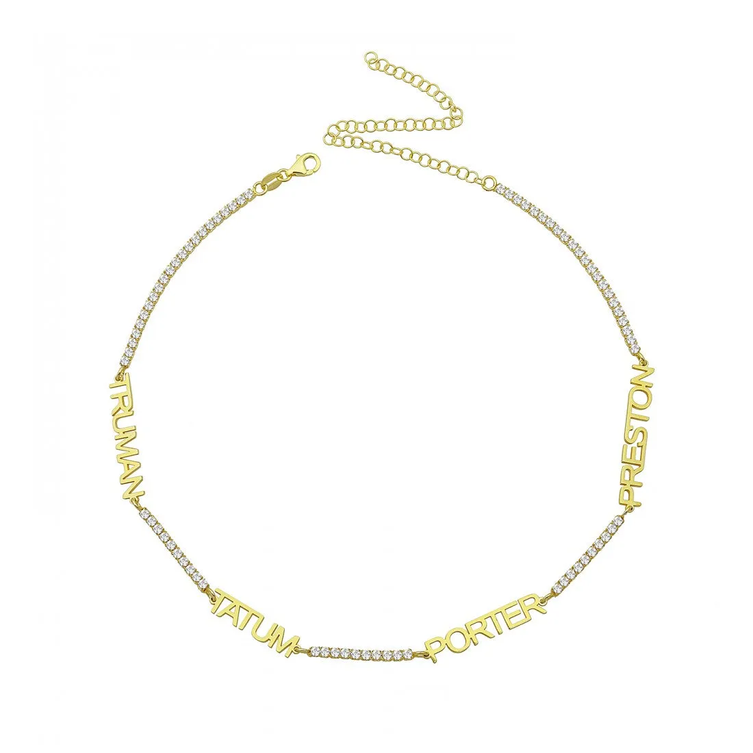 Block Names Tennis Choker