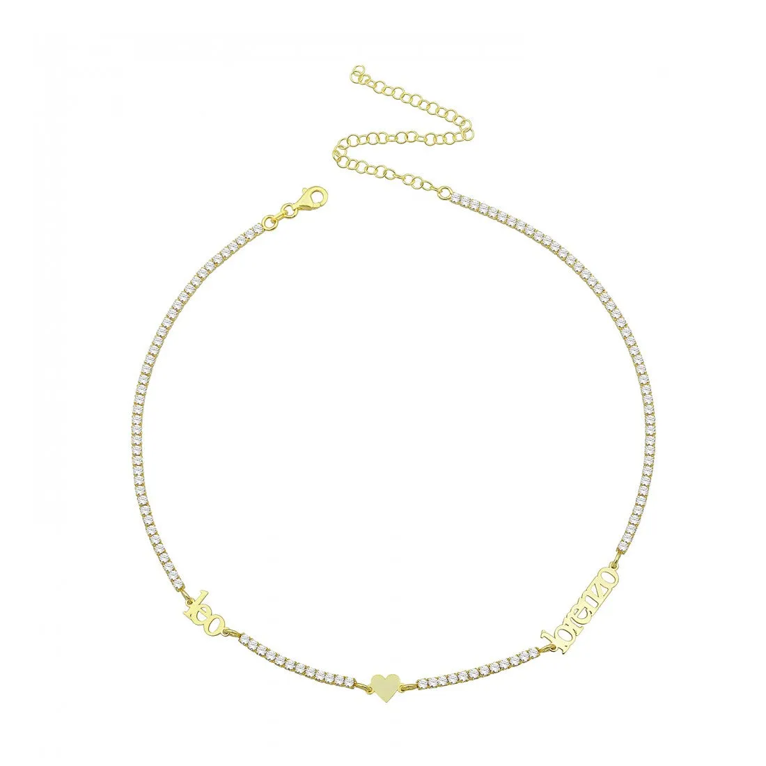 Block Names Tennis Choker