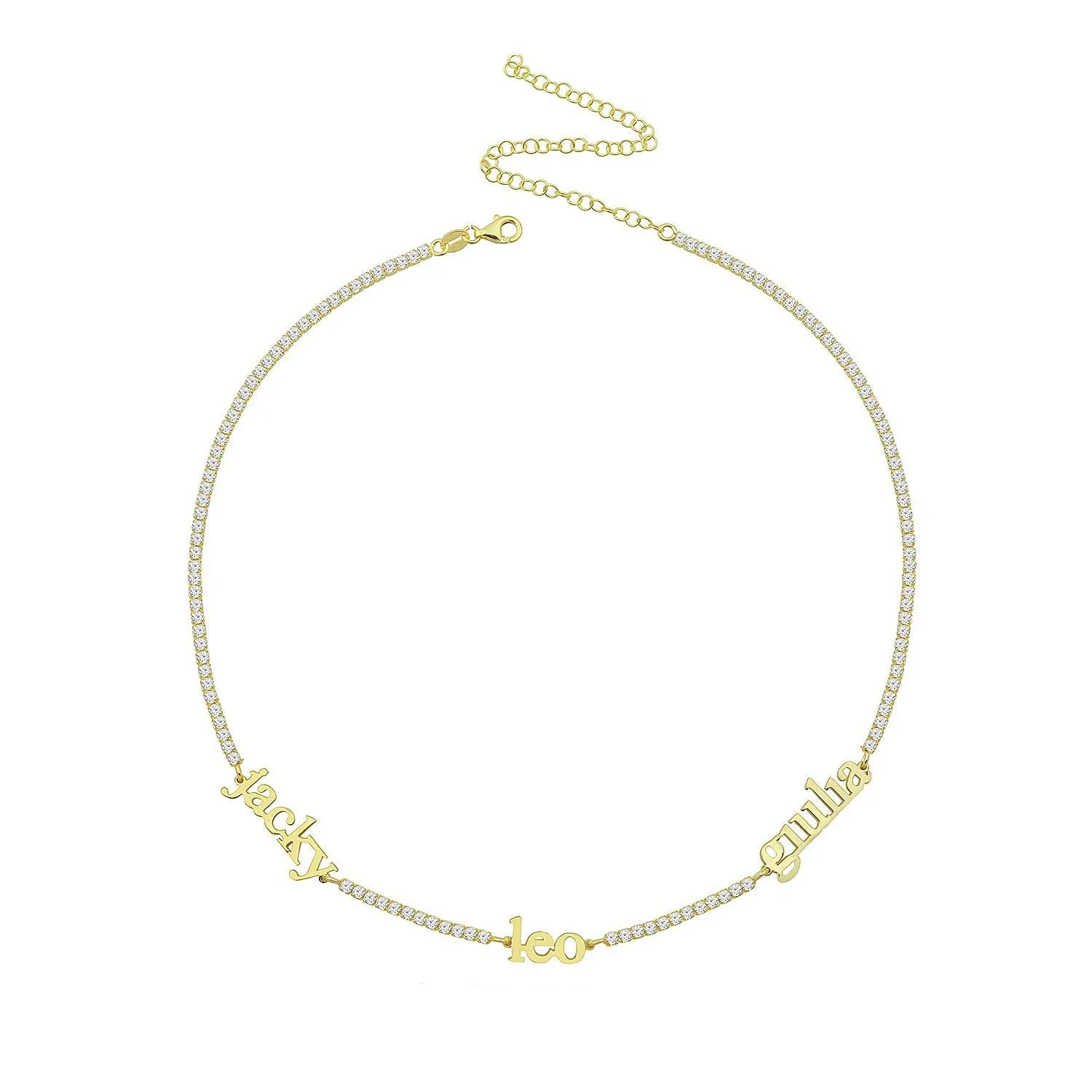 Block Names Tennis Choker