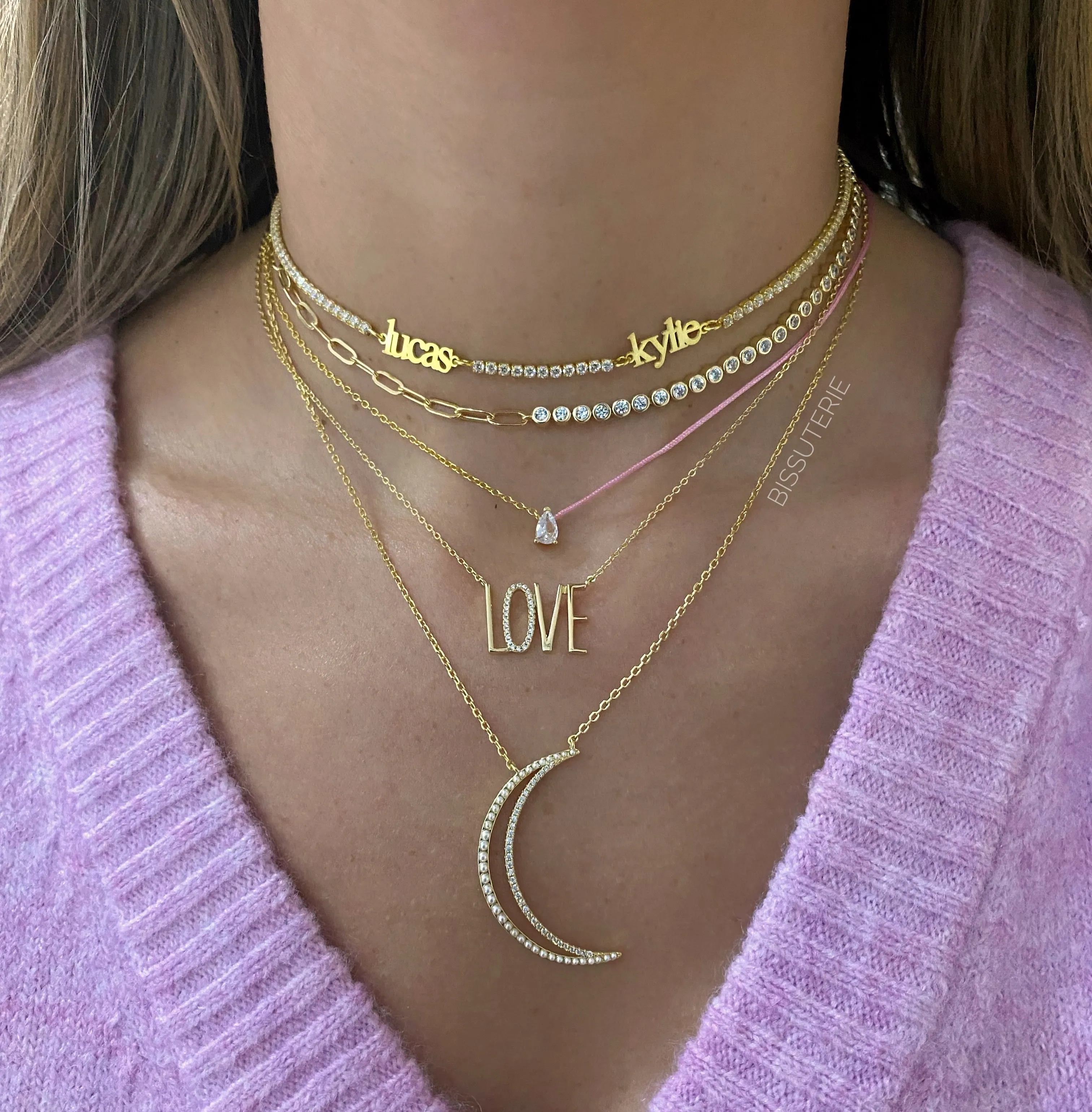 Block Names Tennis Choker