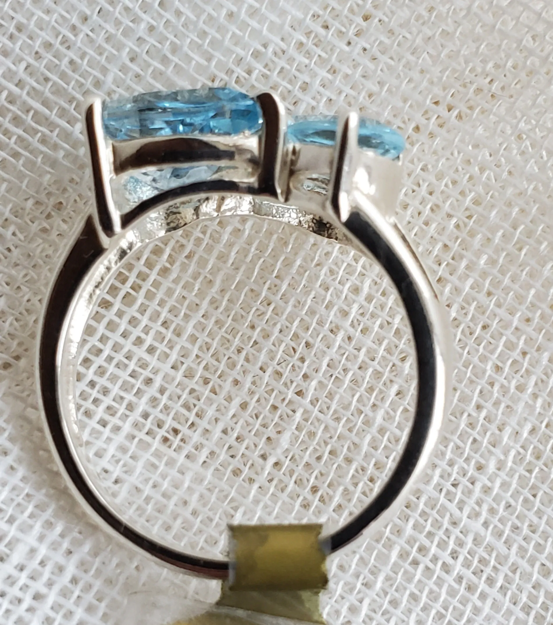 Blue Topaz Sterling Silver Ring