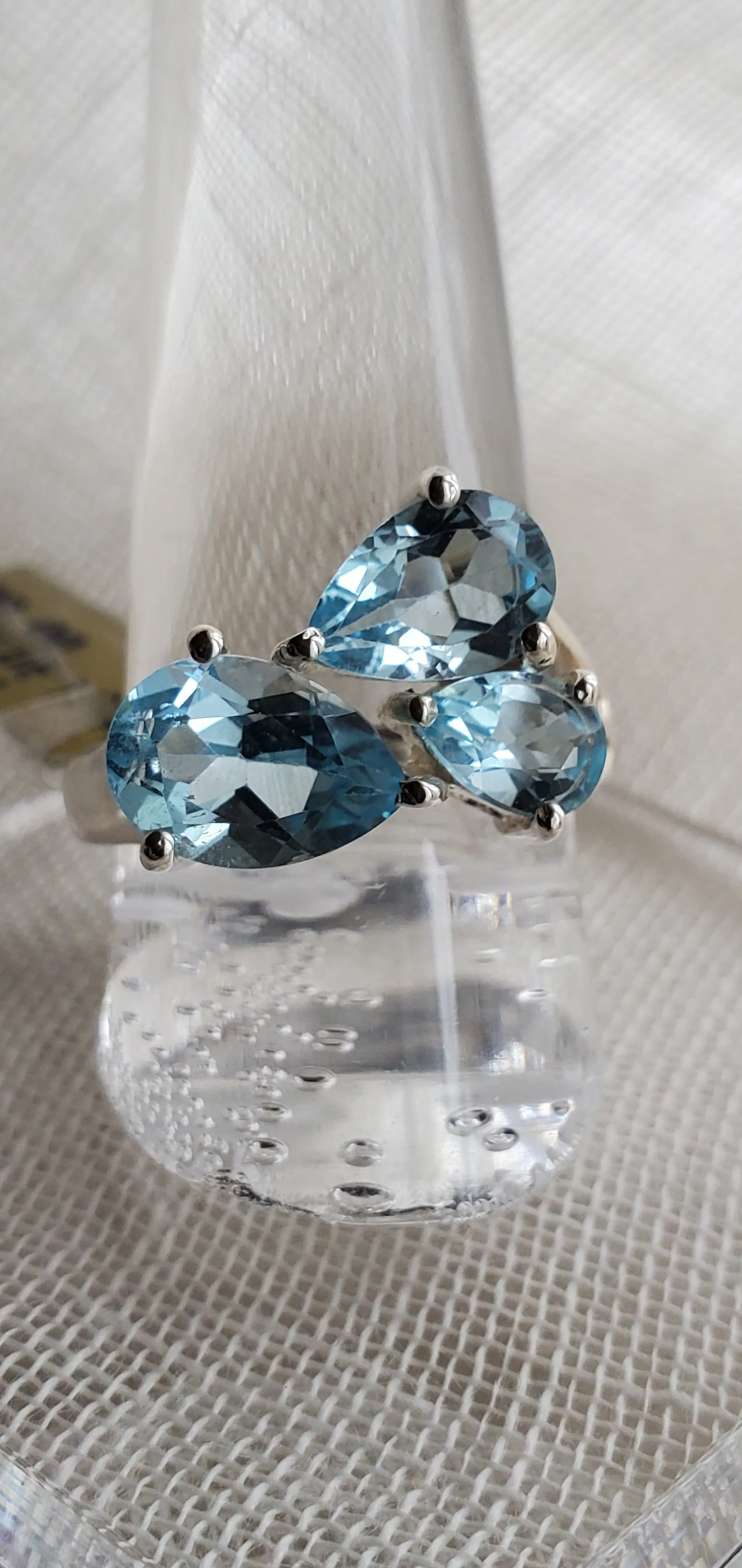 Blue Topaz Sterling Silver Ring