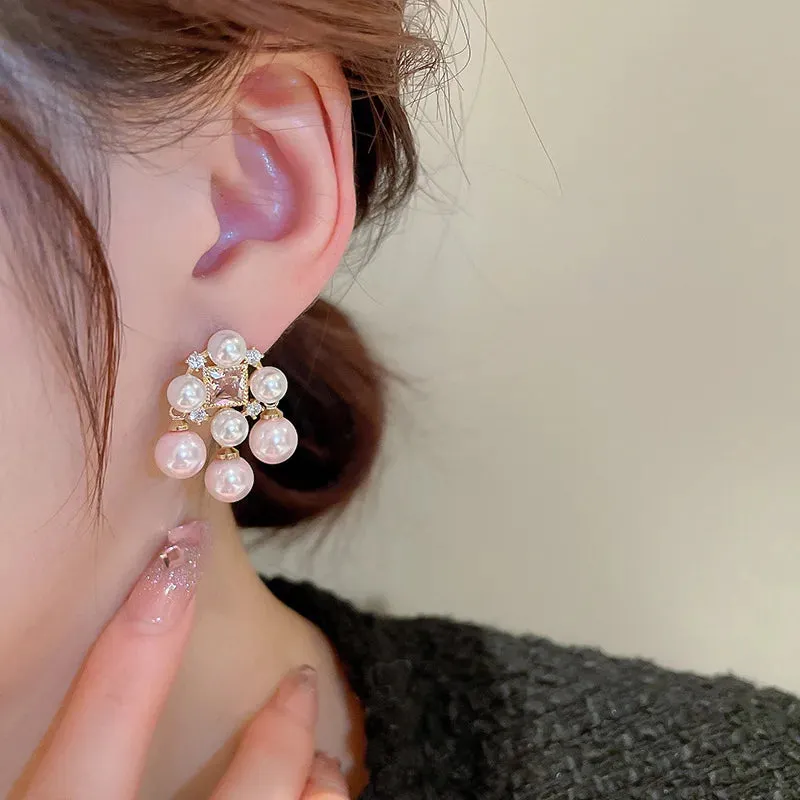 Blush White Pearl Earrings