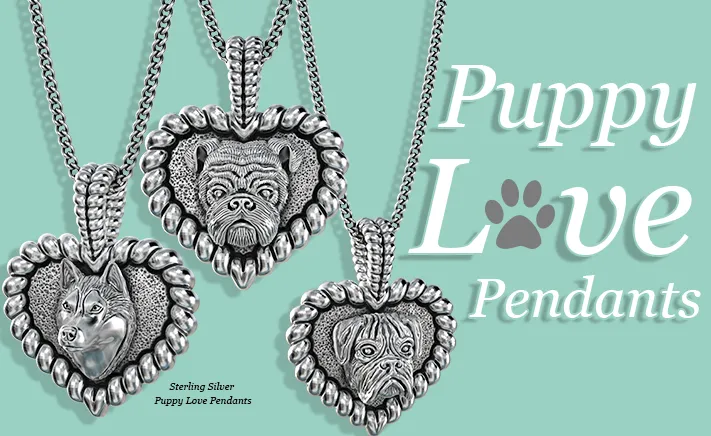 Boxer Breed Puppy Love Heart Pendant