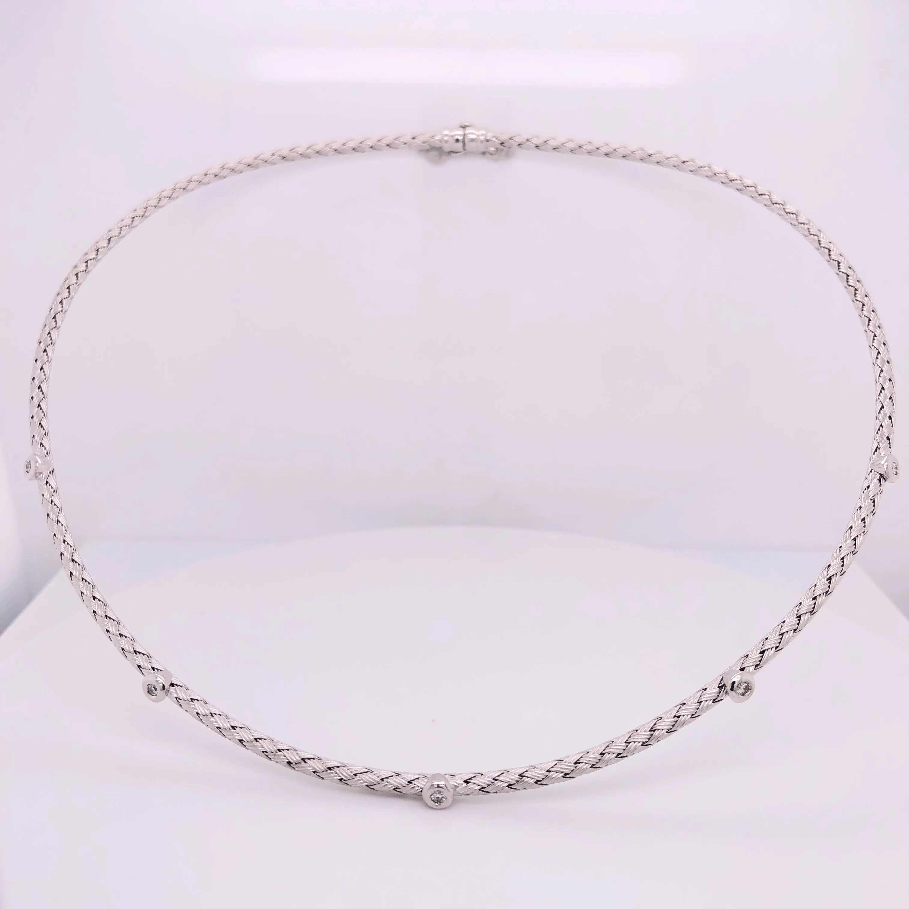 Braided Diamond Choker - 55382