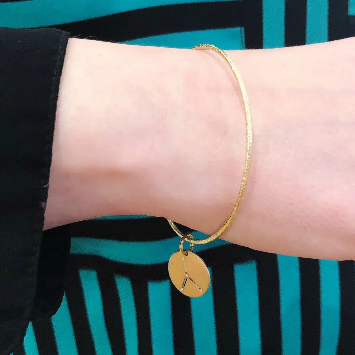 Brass Constellation Bangle