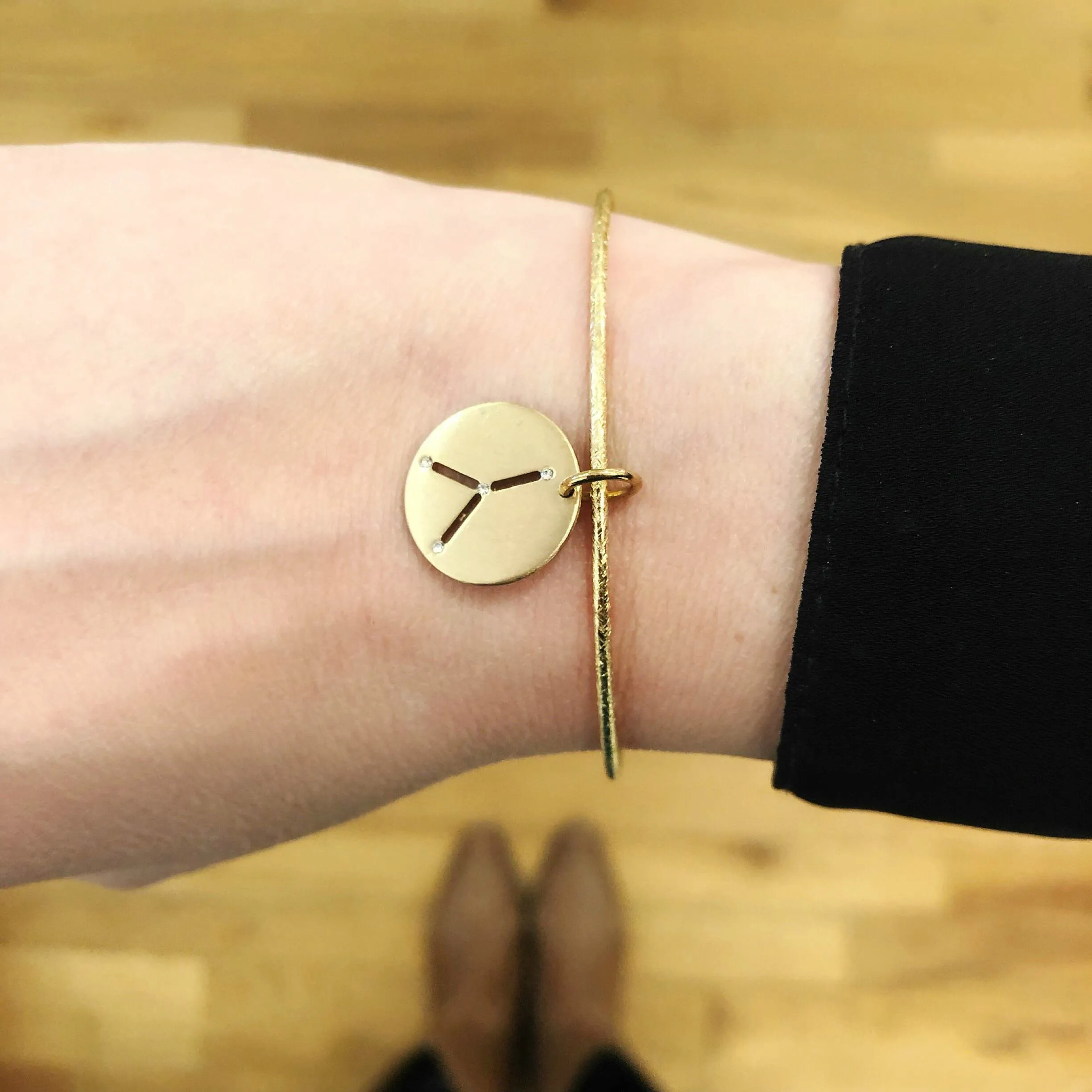 Brass Constellation Bangle