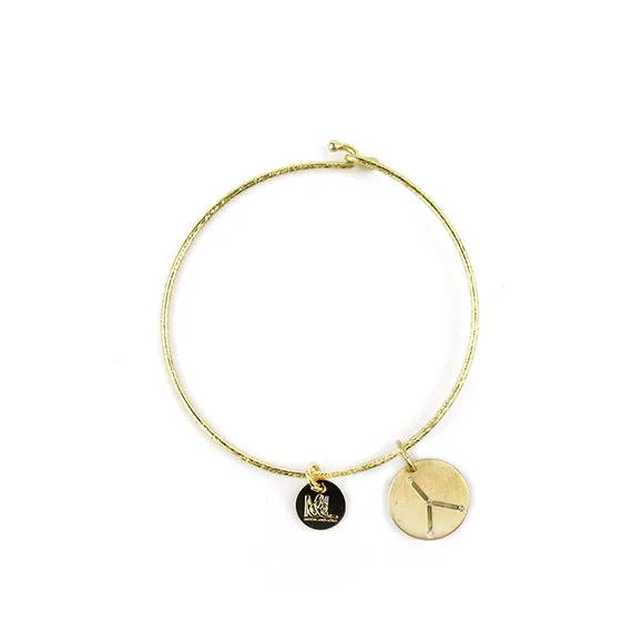 Brass Constellation Bangle