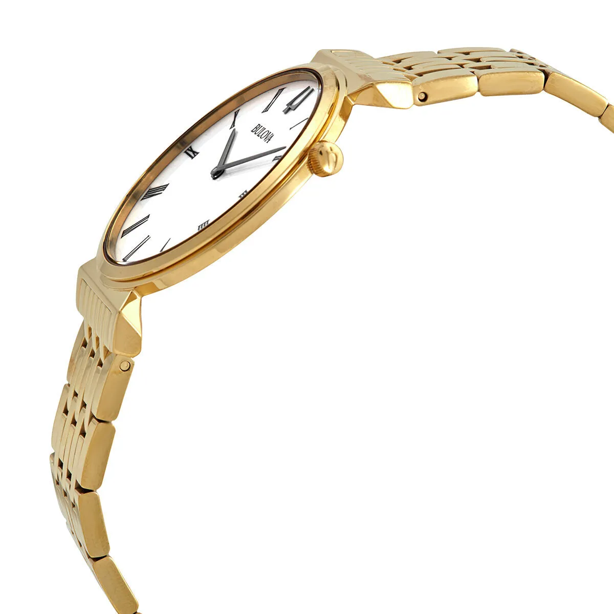 Bulova Regatta Quartz White Dial Gold-tone Men's Watch 97A153