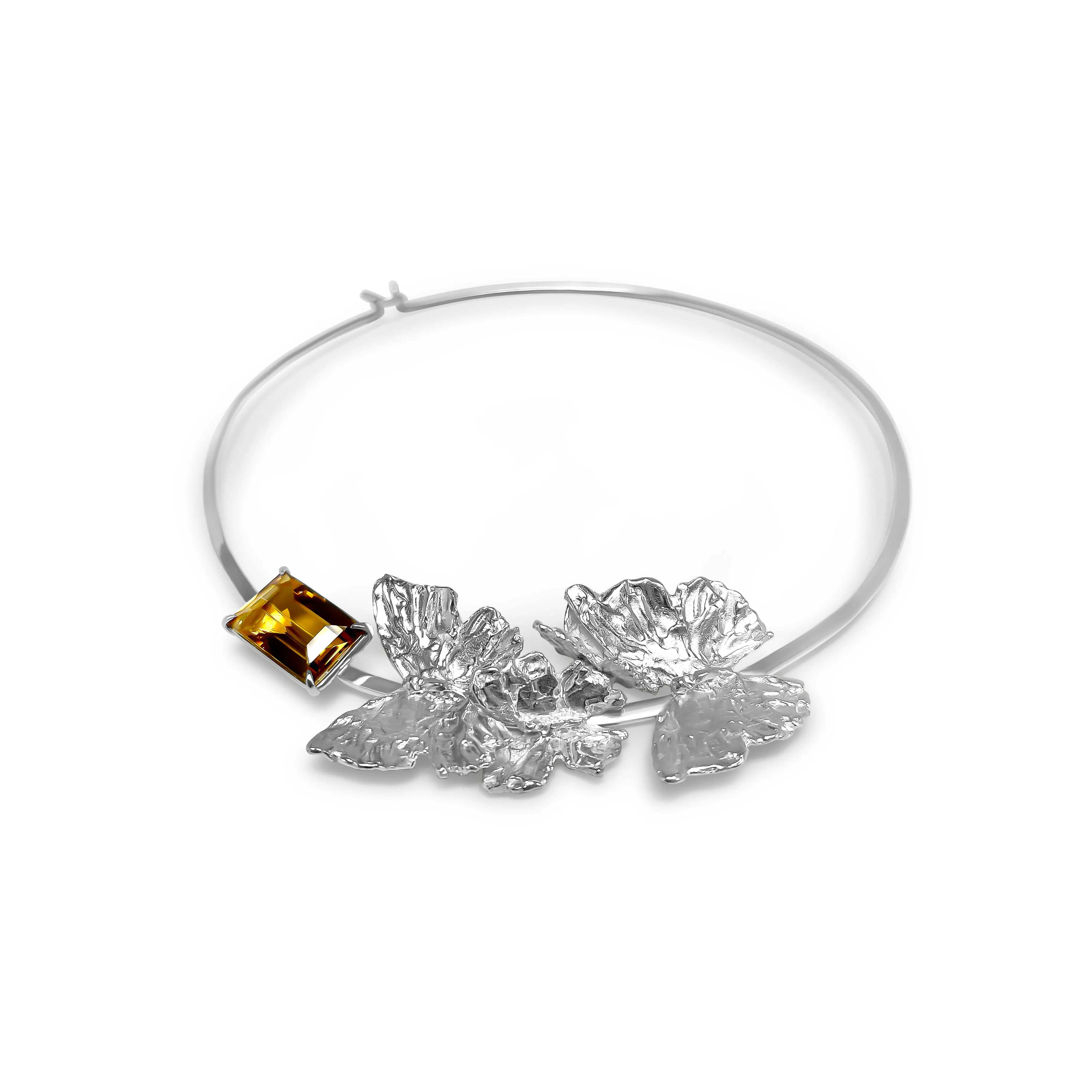 Butterfly Collar in Citrine