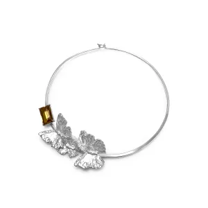 Butterfly Collar in Citrine