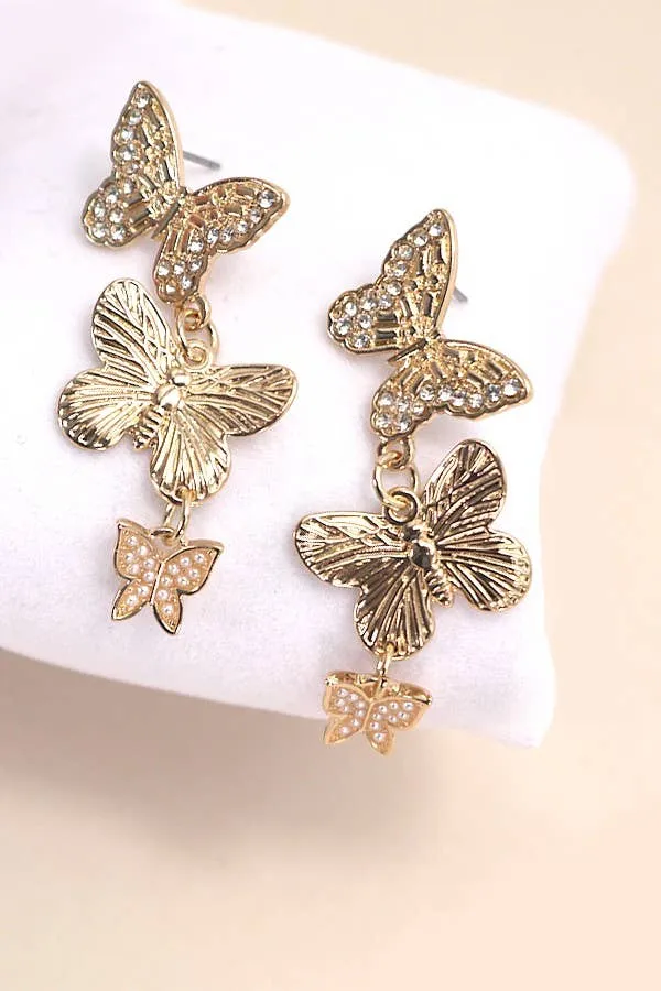 Butterfly Linear Earrings