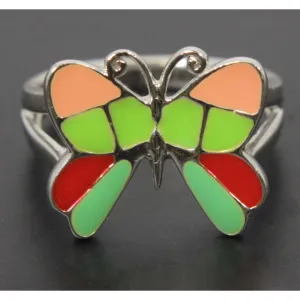 Butterfly Ring Sterling Silver Size 8