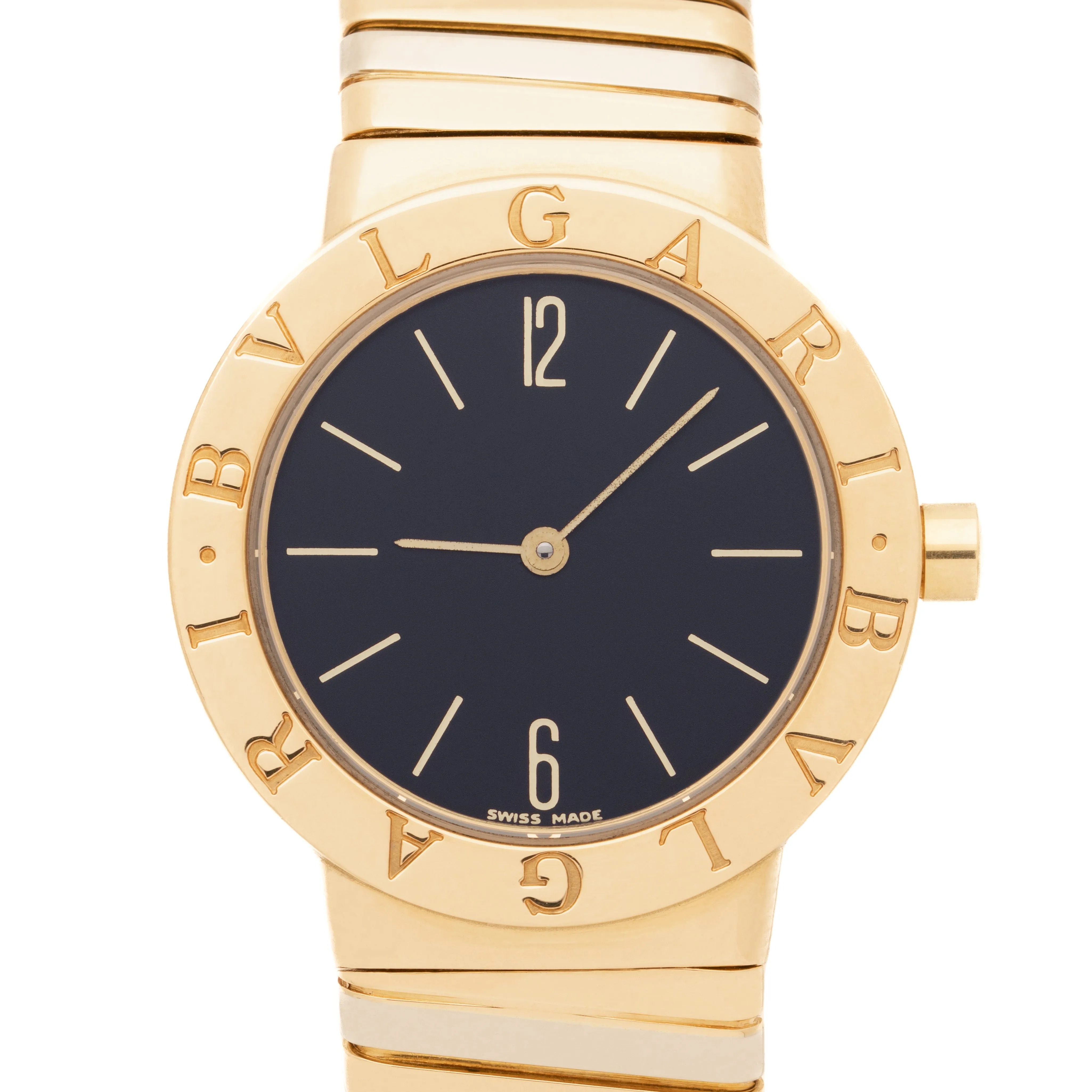 BVLGARI BULGARI TUBOGAS 18K GOLD TRICOLOR  MODEL BB302T