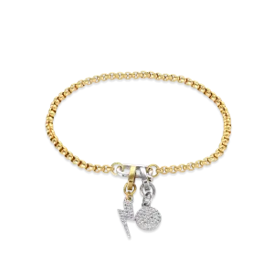 CAN OPENER LIGHTNING CHARM BRACELET