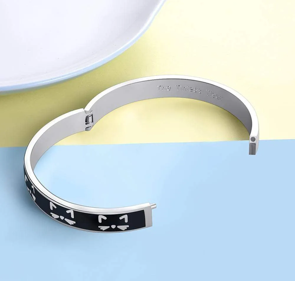 Cat  Bangle Bracelet
