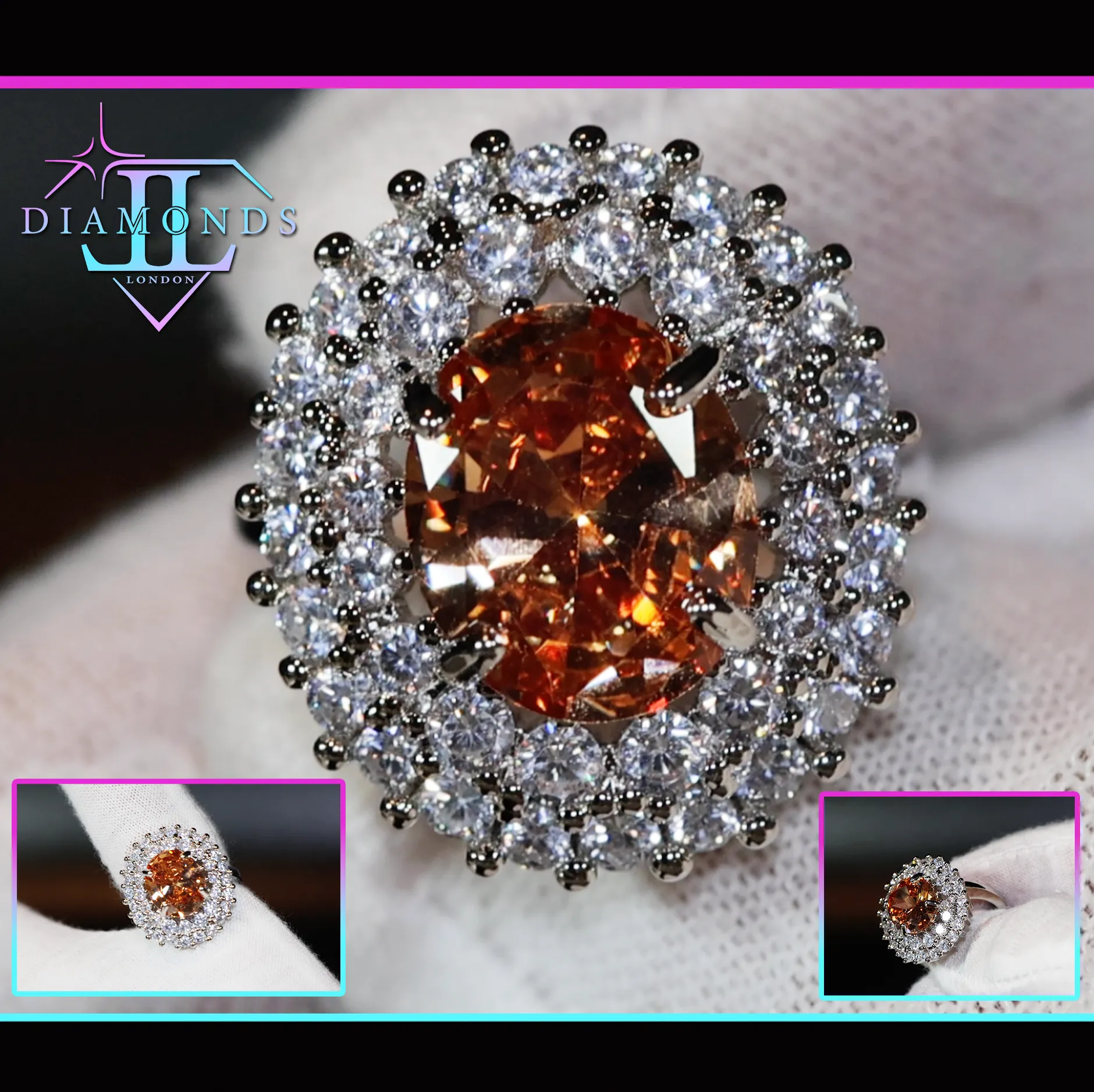 Champagne Diamond Ring | Champagne Diamond Engagement Rings | Champagne Diamond Rings | Champagne Diamond Engagement Ring | Beautiful Ring