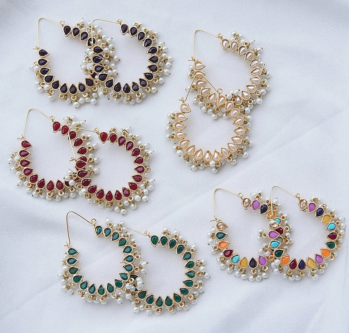 Chand Hoop Bali Earrings