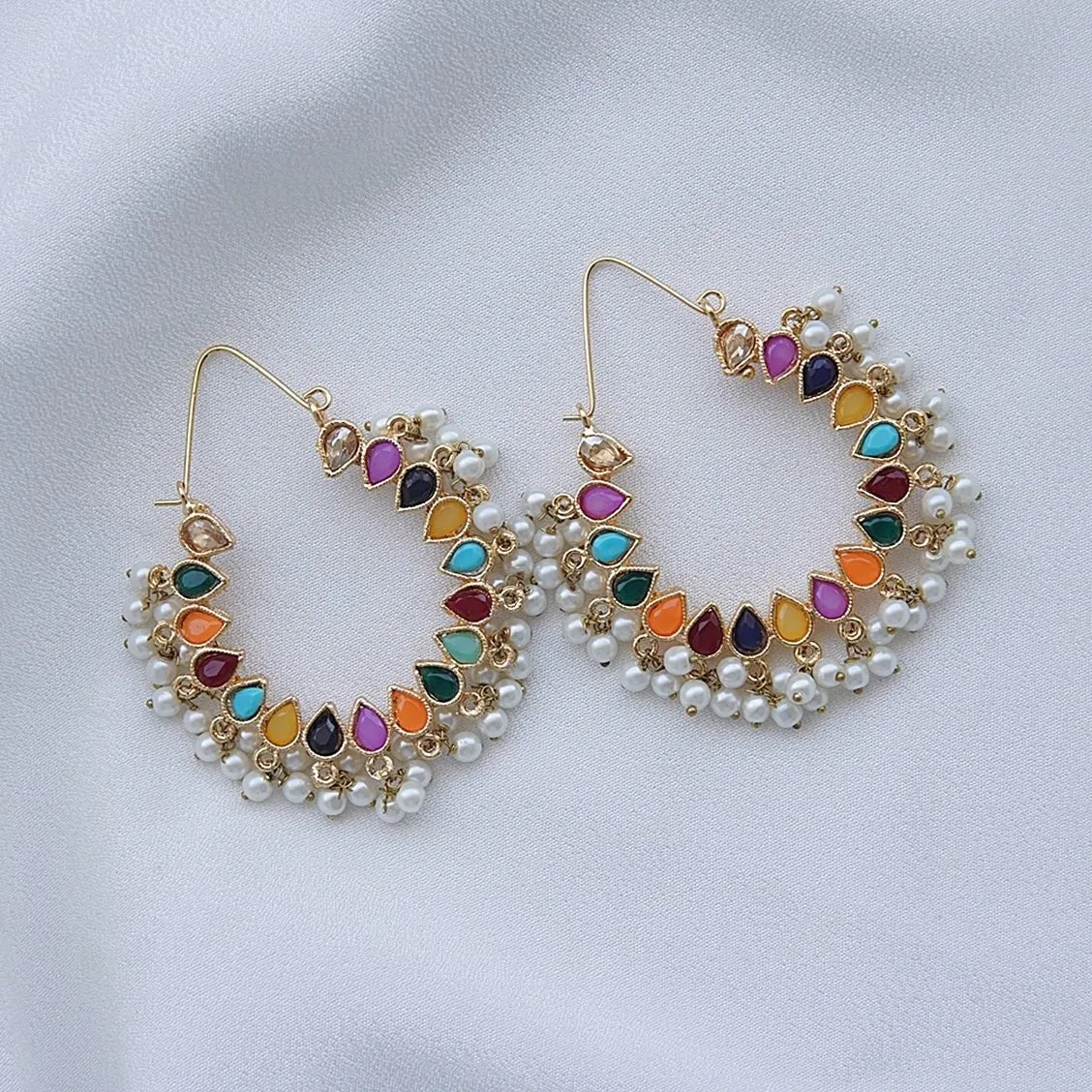 Chand Hoop Bali Earrings